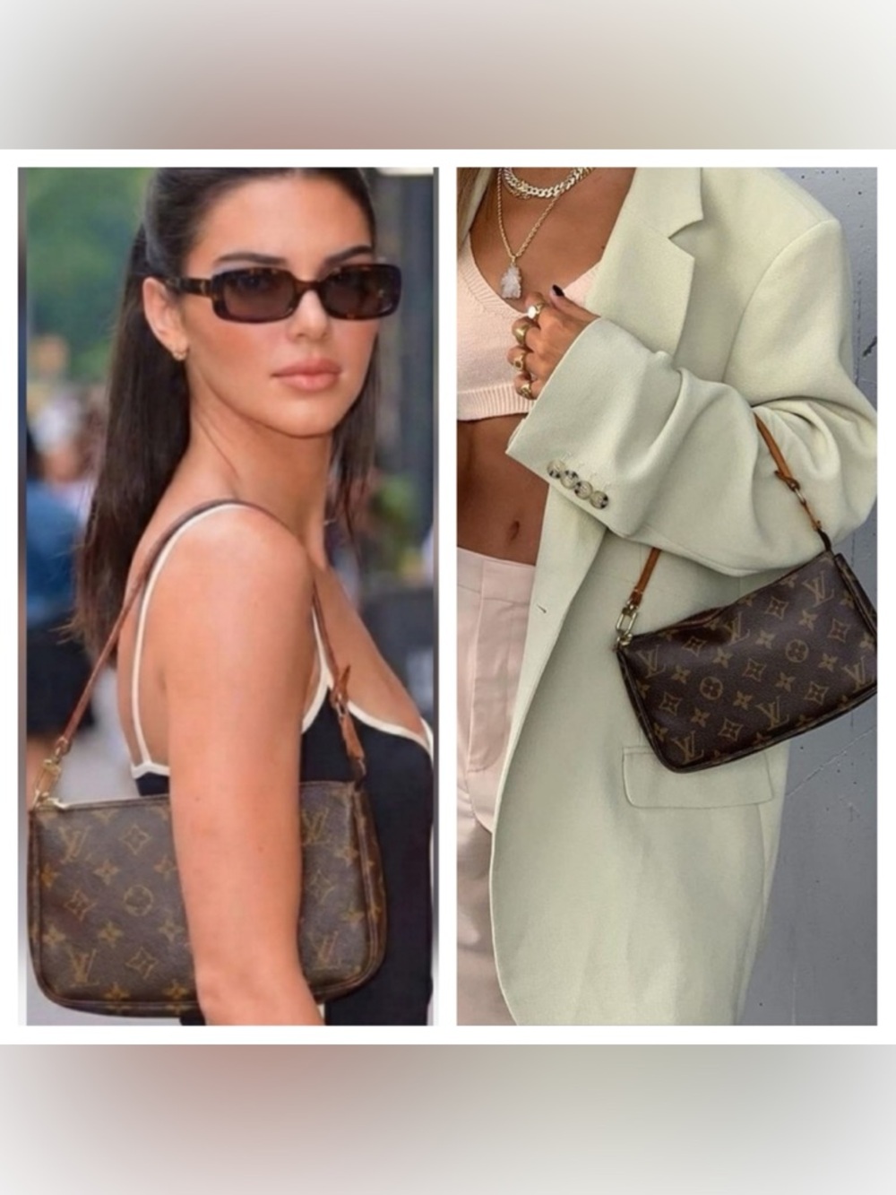 Louis Vuitton Monogram & Vachetta Leather Pochette Mini Bag - Picture 3 of 15
